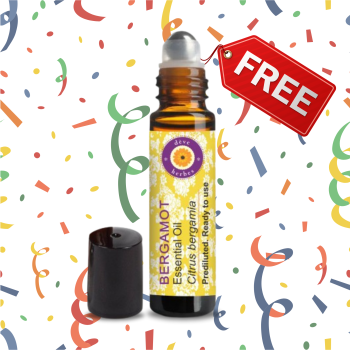 Deve Herbes Bergamot Essential Oil (Citrus bergamia) Pre Diluted Roll-on Blend 10ml