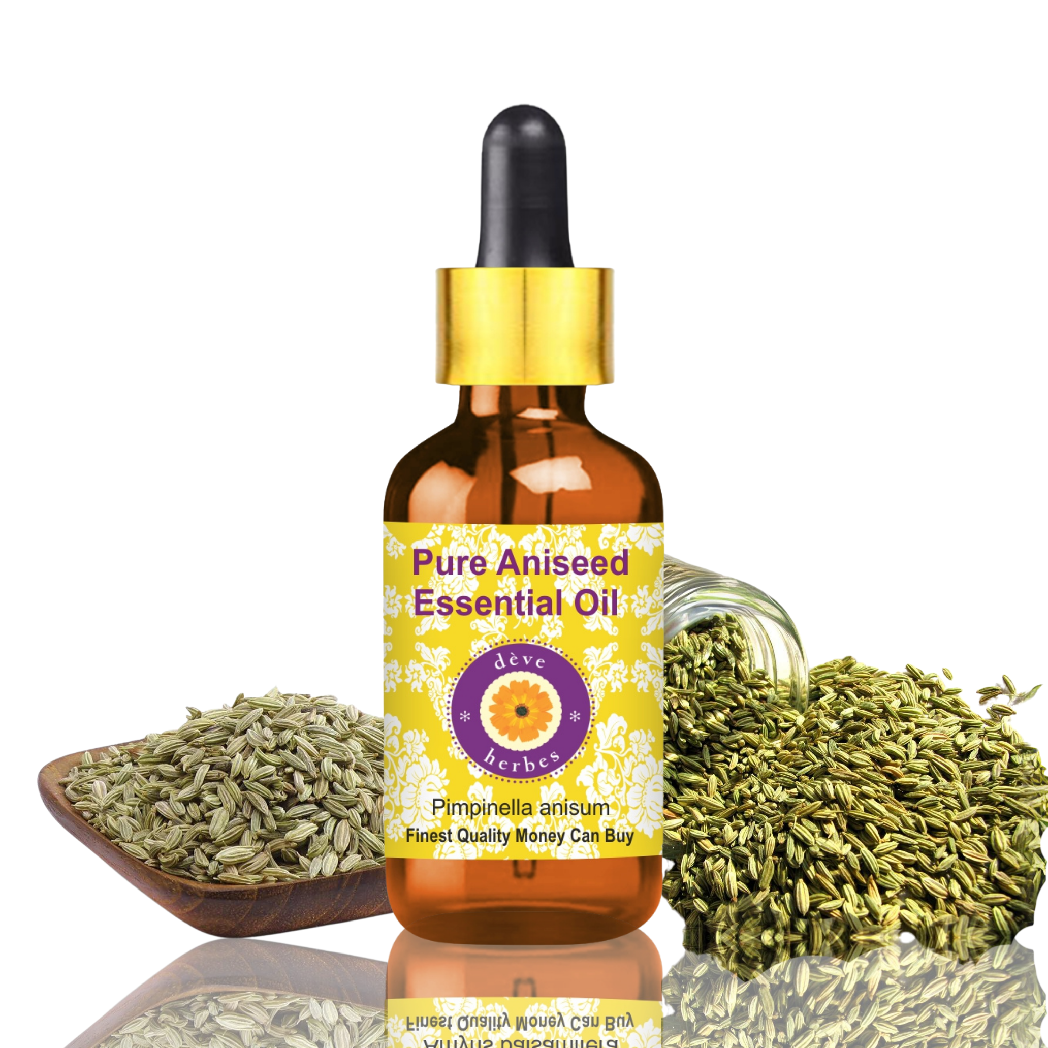 Huile Essentielle D'Anis Pure Et Thérapeutique R V Essential - 100% Naturelle, Grade Thérapeutique, Distillation Vapeur, Origine Égypte, Neuf