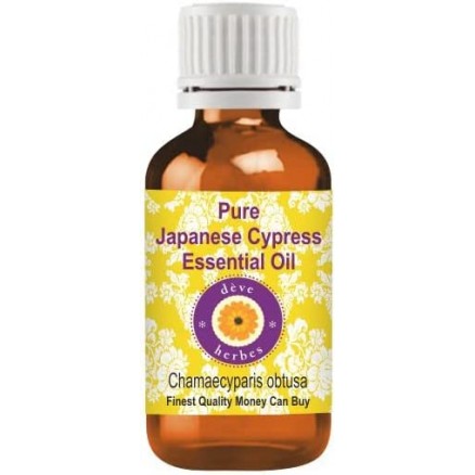 Pure Japanese Cypress Essential Oil (Chamaecyparis obtusa) 100% Natural Therapeutic Grade Steam Distilled