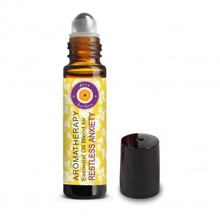 RESTLESS ANXIETY RELIEF - Aromatherapy Essential Oil Blend For Overactivity, Sweating, Palpitations, Dizziness, Lump in Throat, Frequent Urination or Diarrhoea