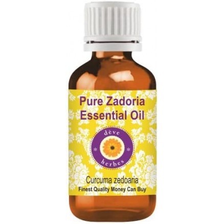 Pure Zadoria Essential Oil (Curcuma zedoaria) 100% Natural Therapeutic Grade Steam Distilled