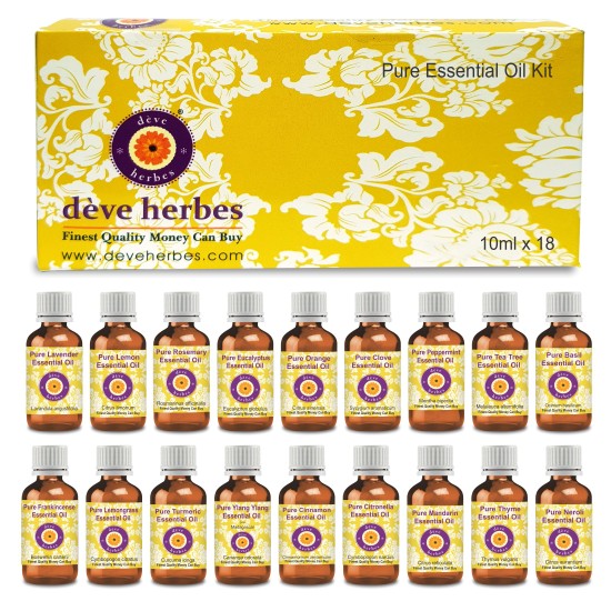 Natural Essential Oils Kit 10ml x 18