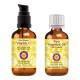 Pure Plant Based Vitamin C Face Serum with Hyaluronic Acid & Vitamin A & E Oil 30ml + Pure Vitamin E Oil 30ml