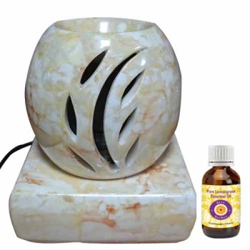 Electric Aroma Diffuser Ceramic - Milano (With 25ml Lemongrass oil) Electric Aroma Diffuser Ceramic - Milano (With 25ml Lemongrass oil)